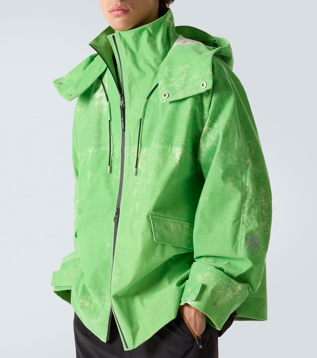 x On hooded technical jacket  | Loewe