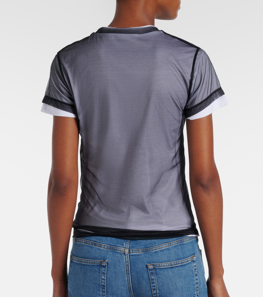 Layered cotton-blend jersey T-shirt | Gucci