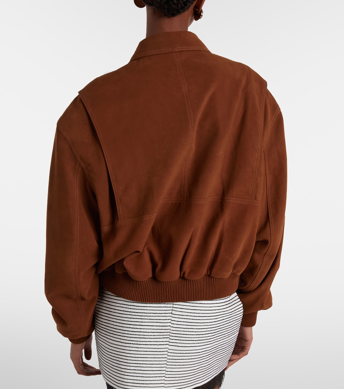 Suede bomber jacket | Jacques Wei