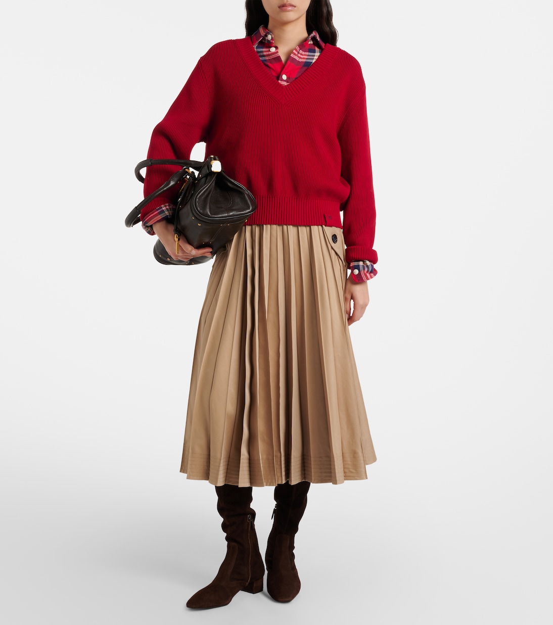 Overknee-Stiefel Remi 35 aus Veloursleder | Aquazzura