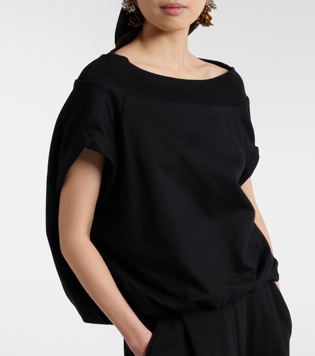 Sudadera Cocoon de jersey de algodón | Dries Van Noten