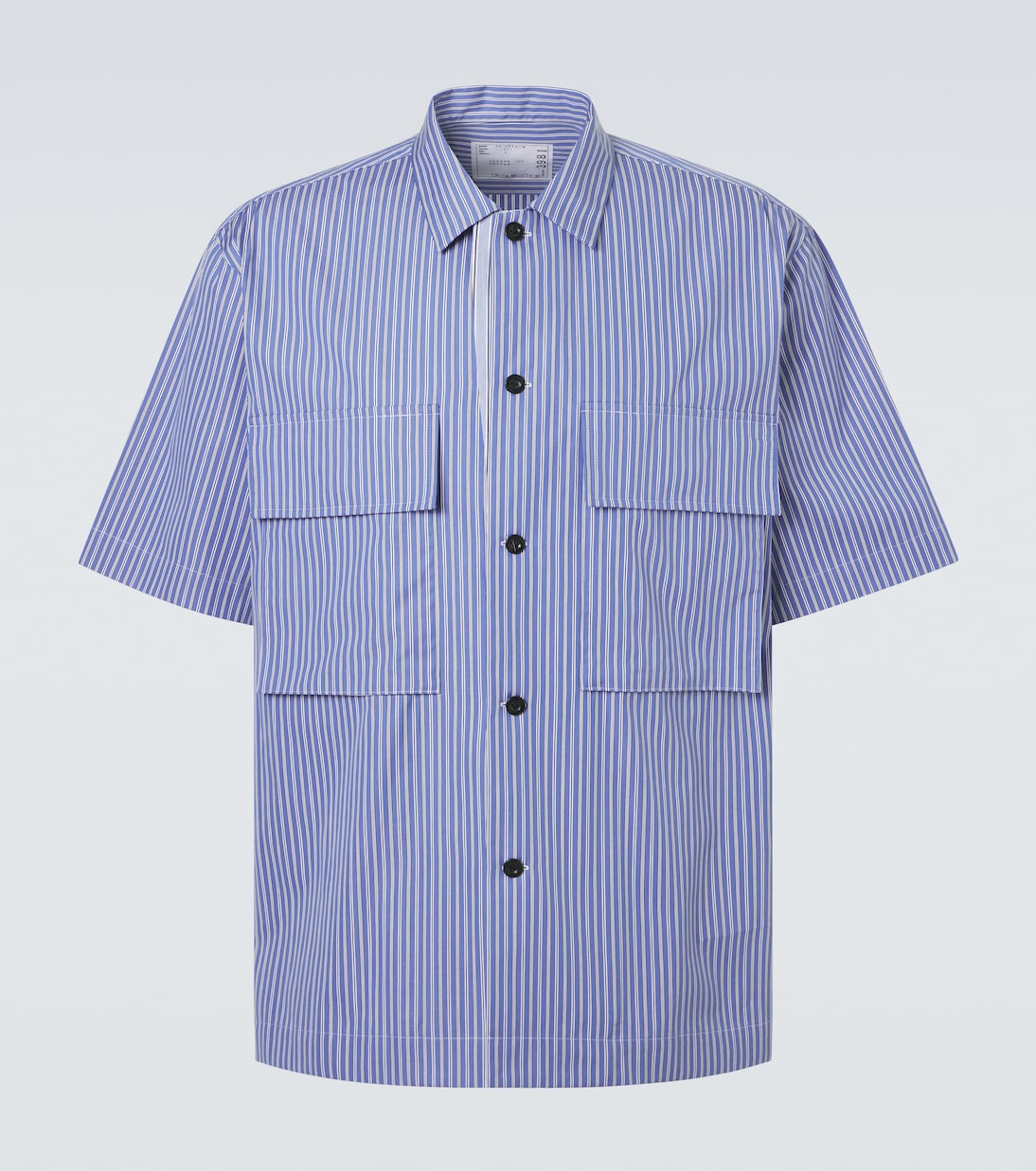 Striped cotton poplin shirt | Sacai