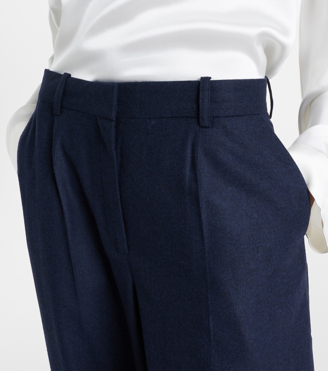 Flannel wide-leg pants | Toteme