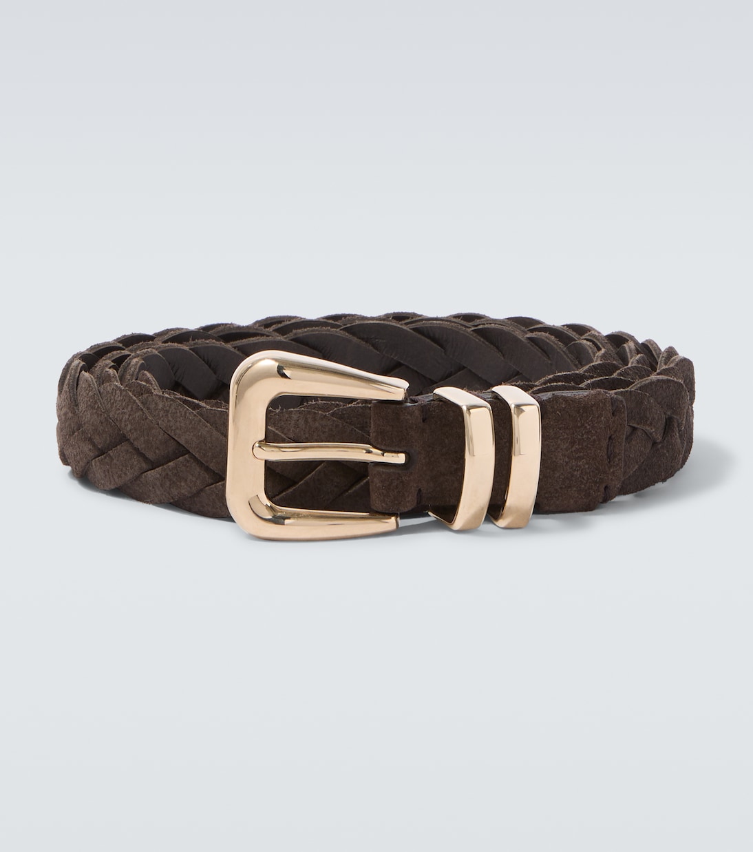 Braided suede belt | Brunello Cucinelli