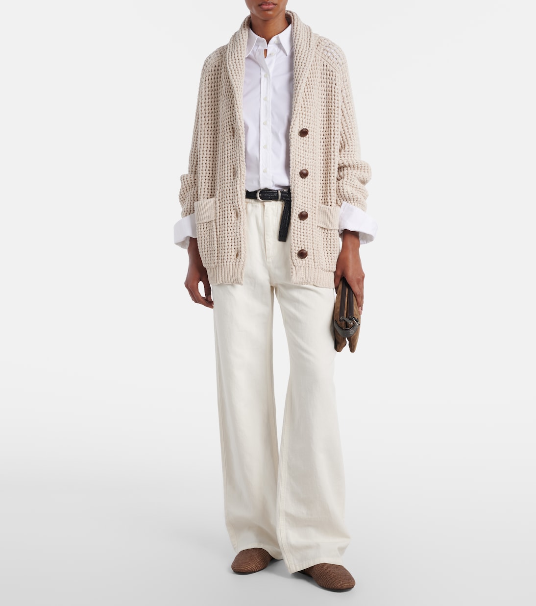 Cardigan aus einem Baumwollgemisch | Brunello Cucinelli