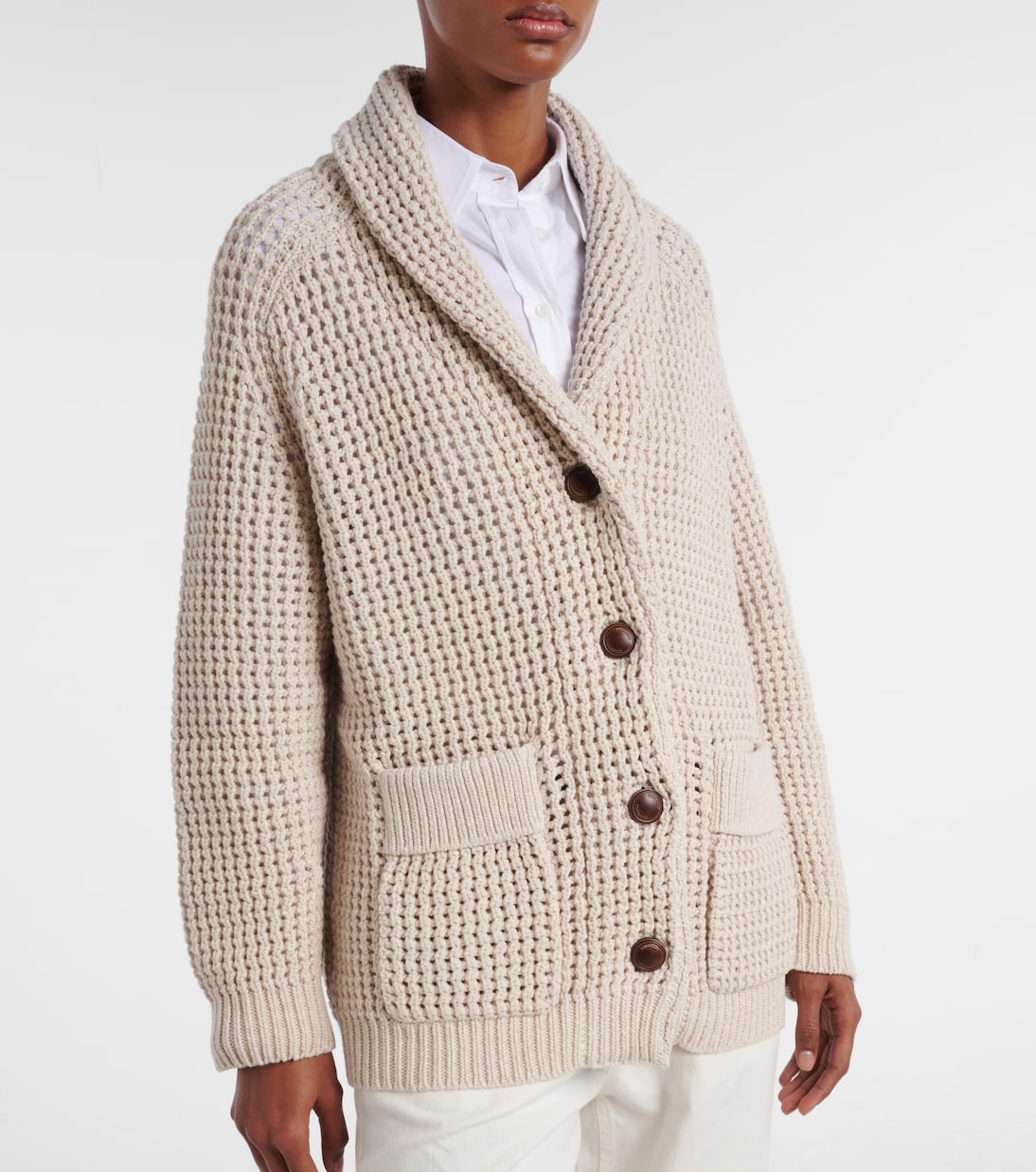 Cardigan aus einem Baumwollgemisch | Brunello Cucinelli
