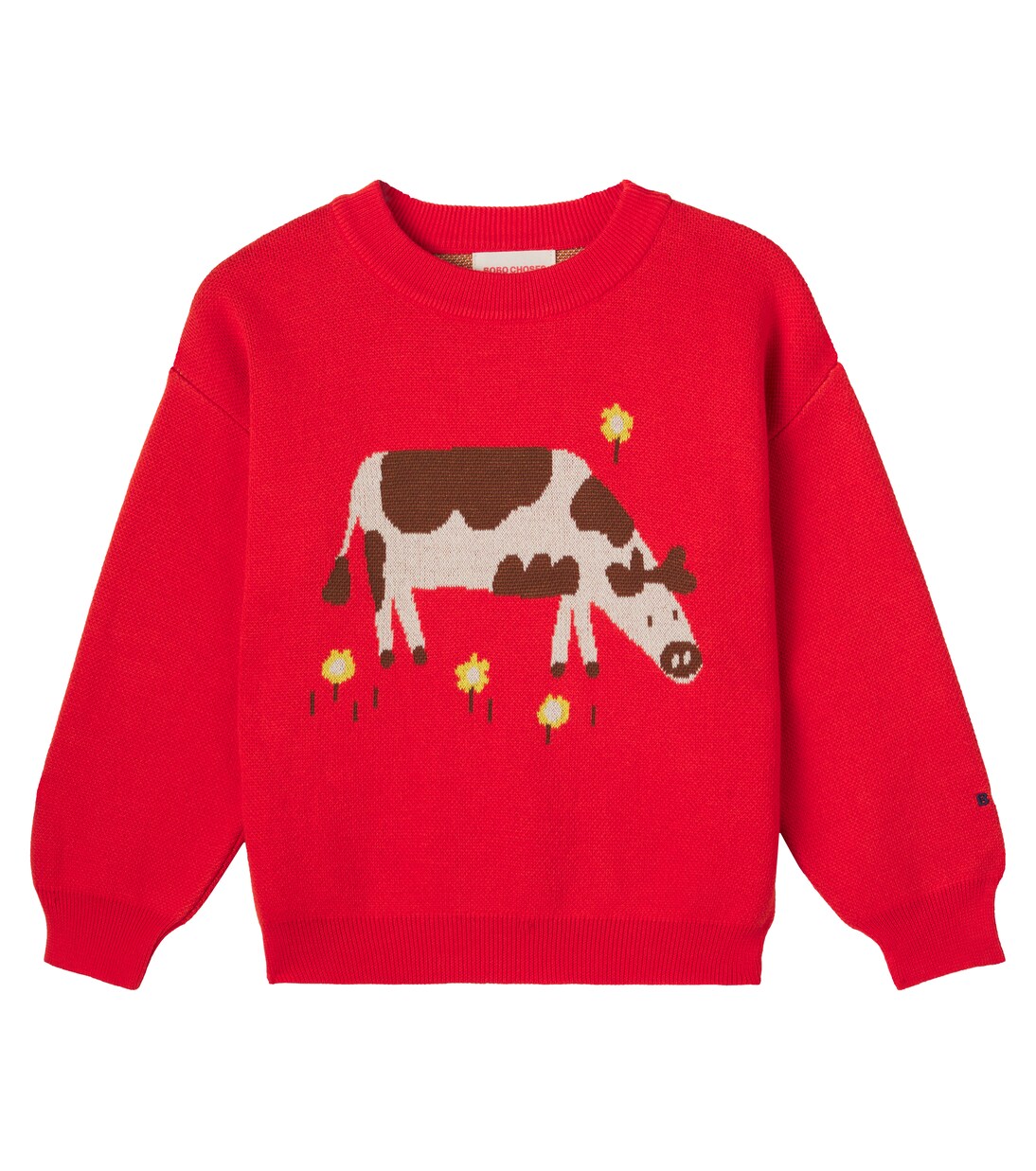 Jacquard cotton sweater | Bobo Choses