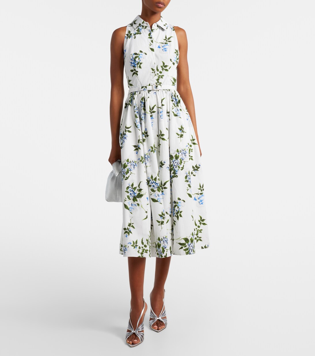Norika belted floral cotton shirt dress | Emilia Wickstead