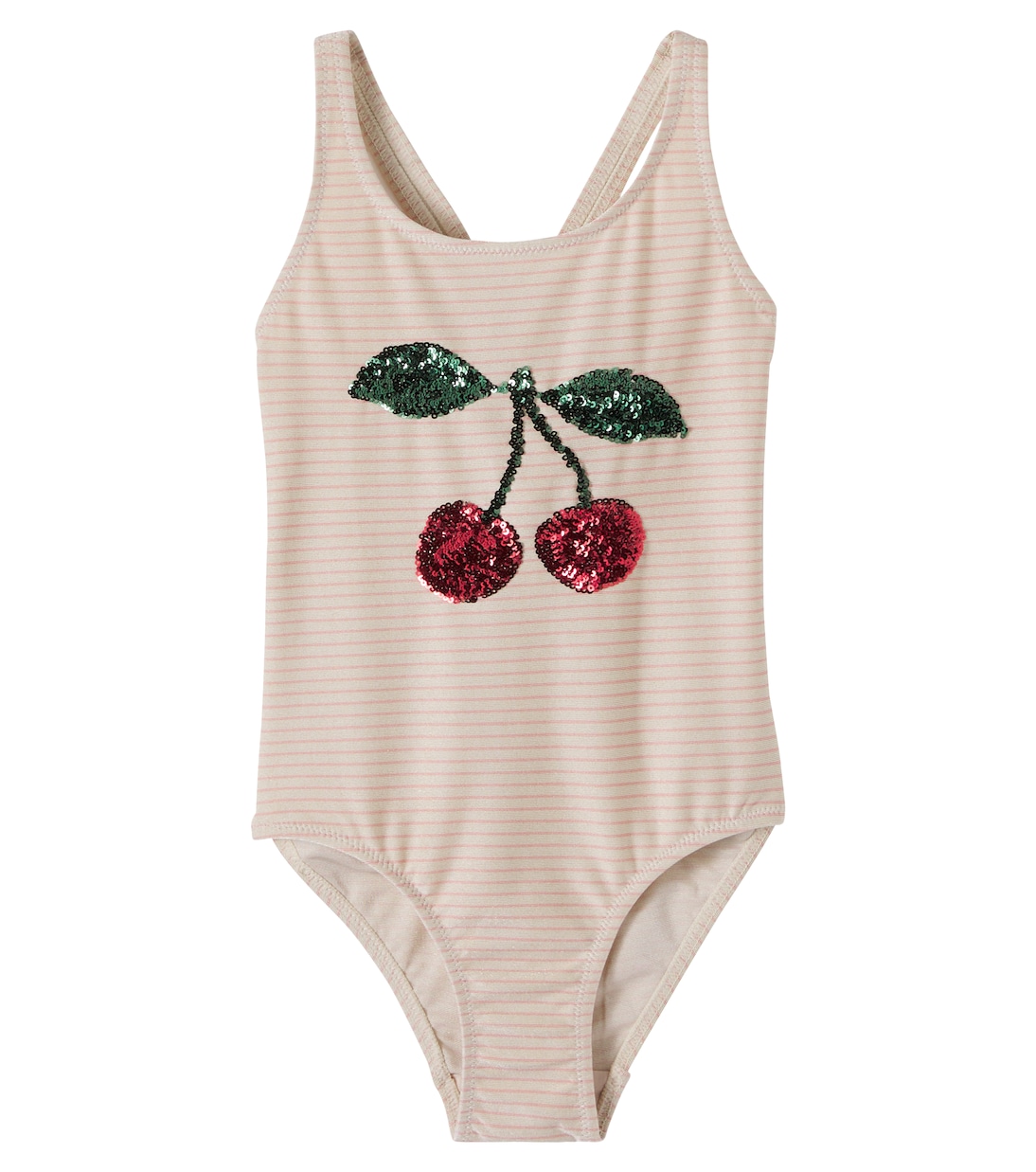 Maillot de bain Jade rayé à sequins | Konges Sløjd