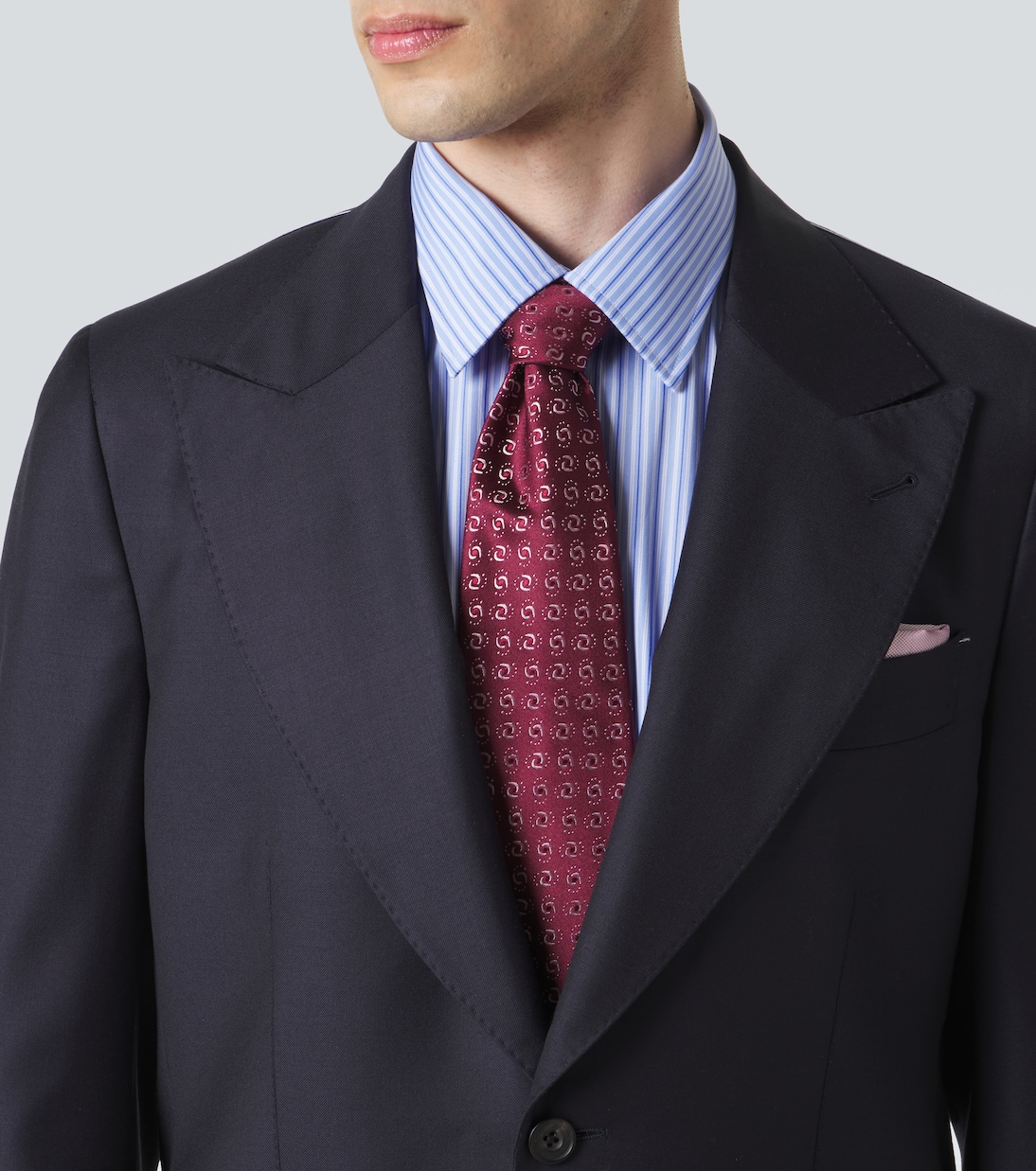 Silk jacquard tie | Charvet