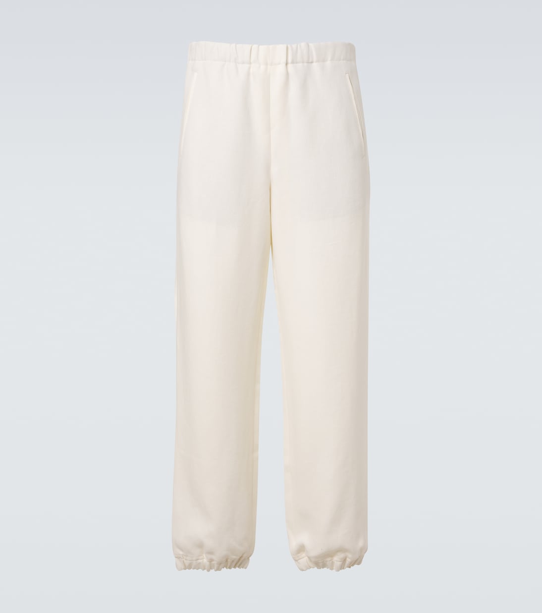 Jogginghose aus Leinen mit Amethyst | God's True Cashmere