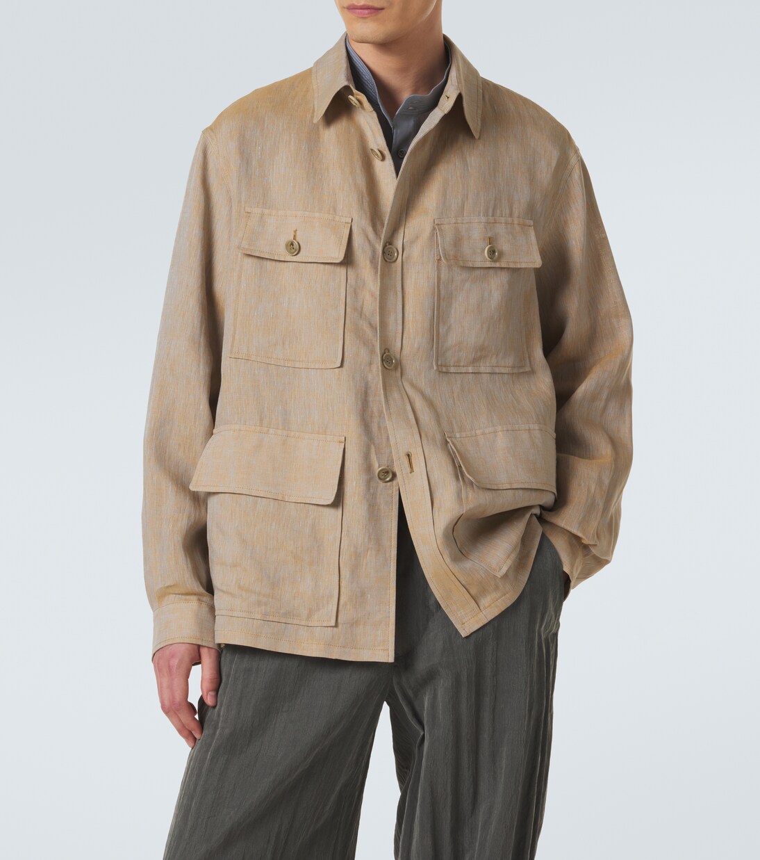 Linen overshirt | Giorgio Armani