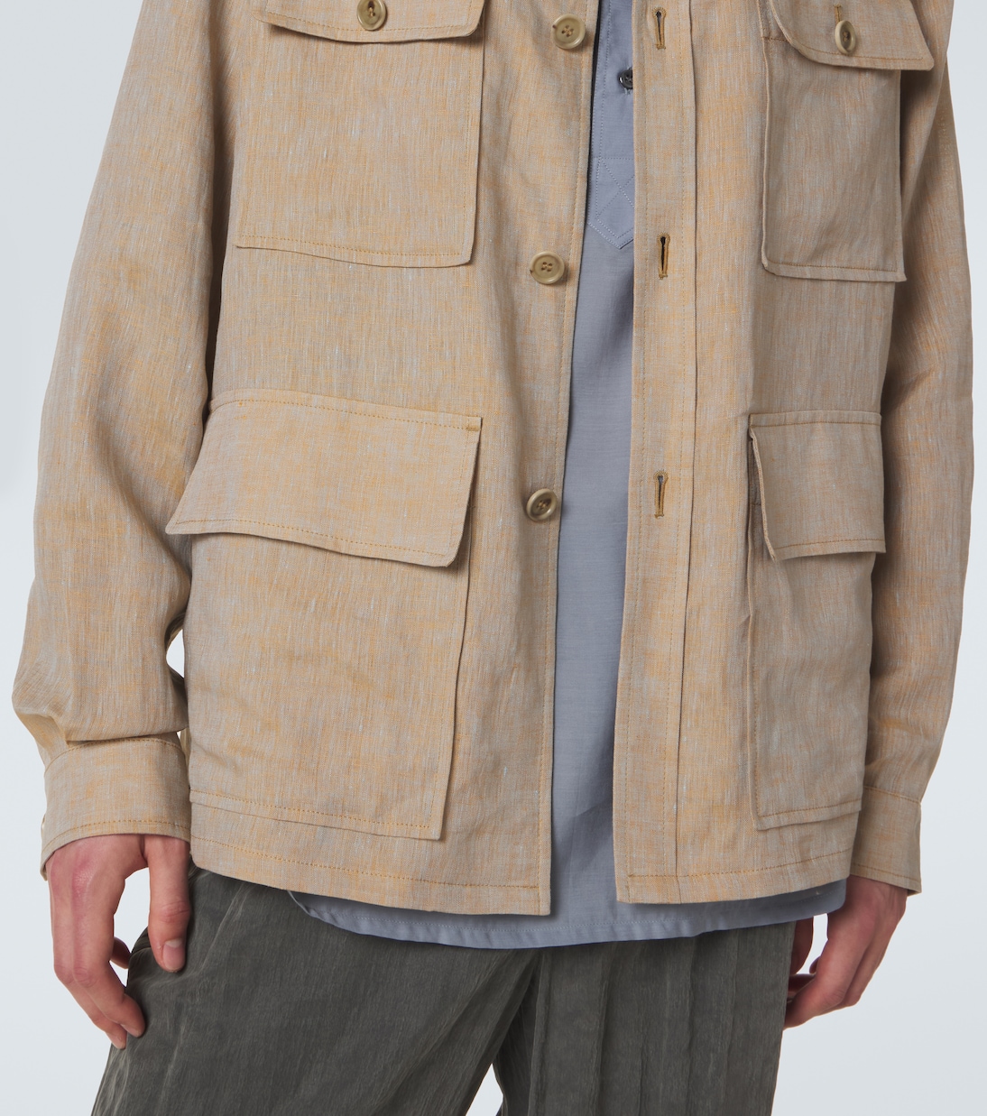 Linen overshirt | Giorgio Armani