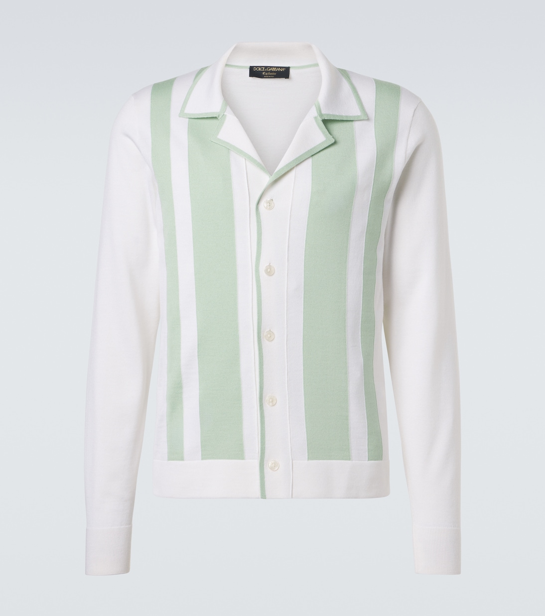 Striped wool and silk shirt | Dolce&Gabbana