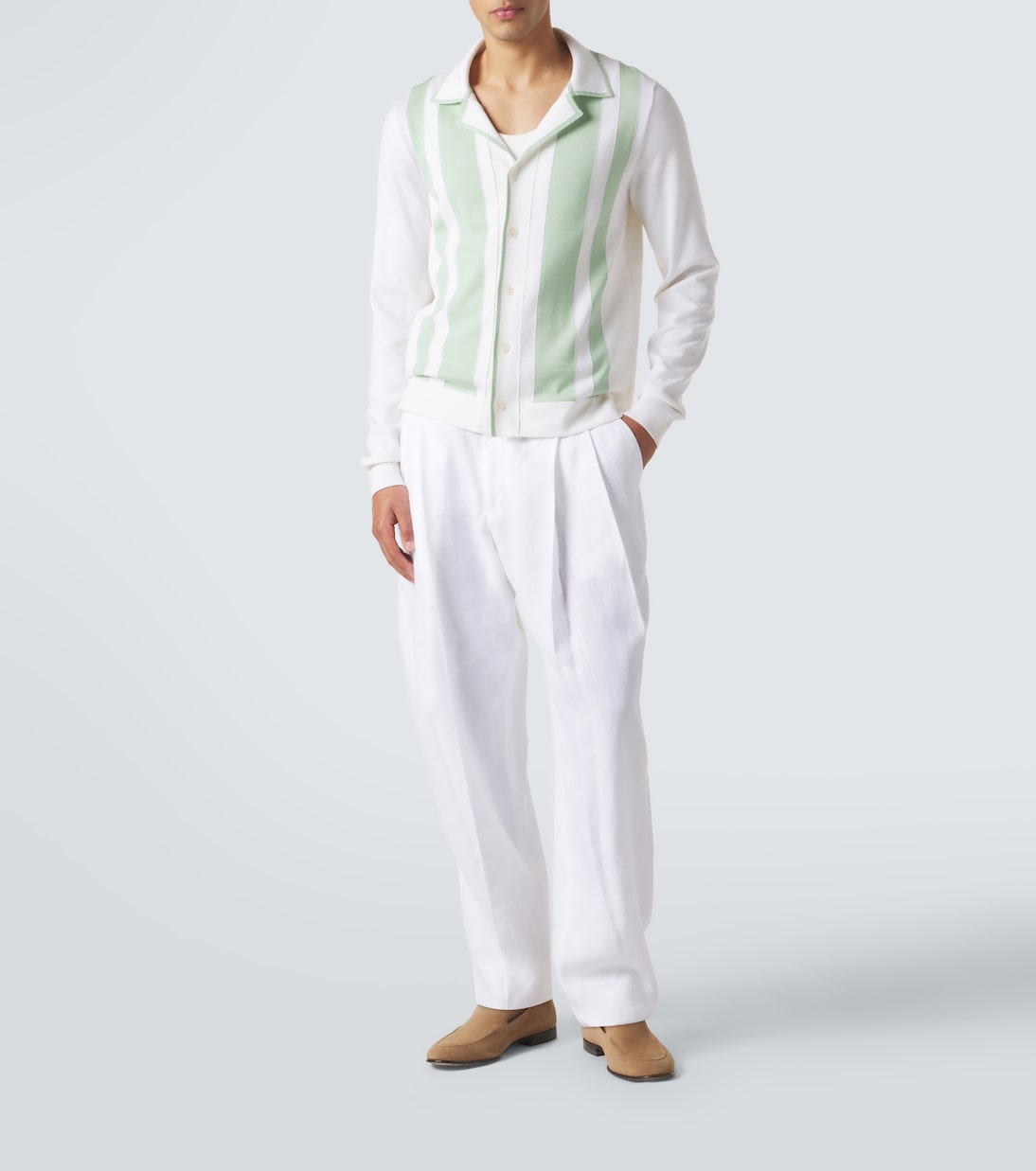 Striped wool and silk shirt | Dolce&Gabbana