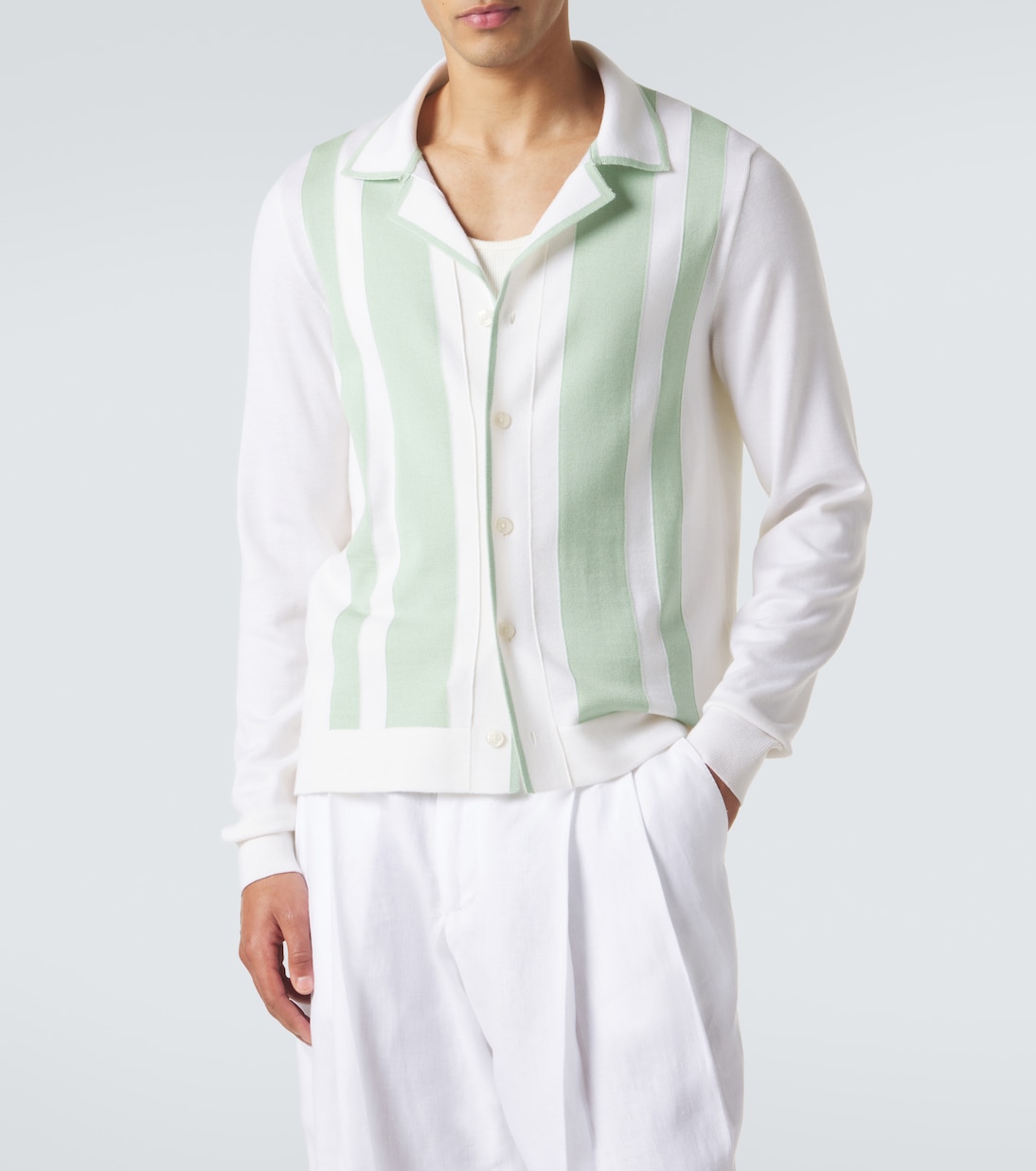 Striped wool and silk shirt | Dolce&Gabbana