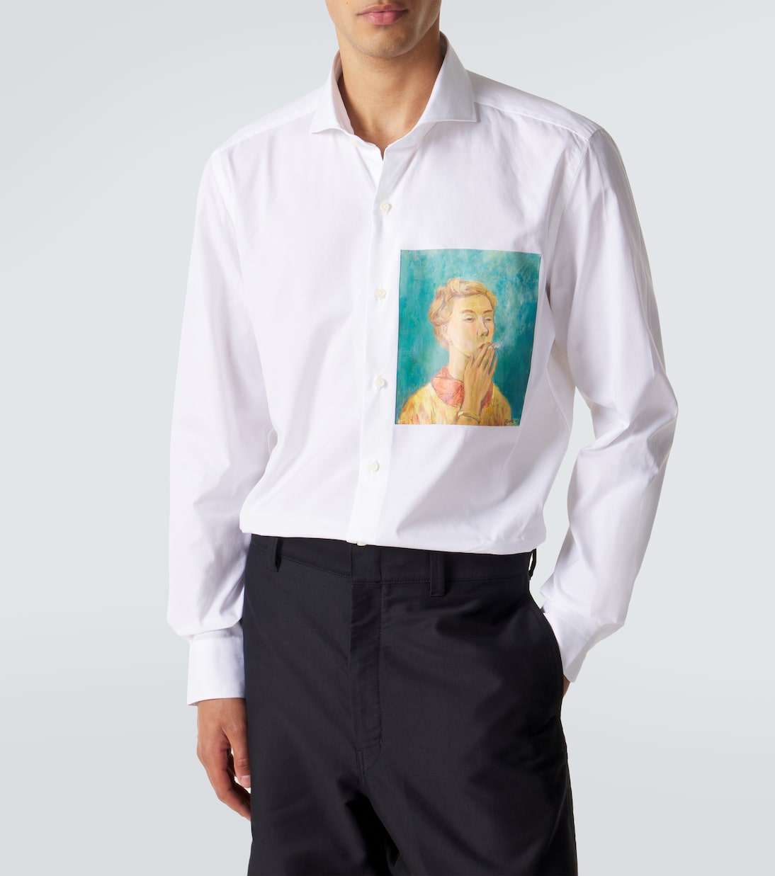 x Luigi Borrelli printed cotton shirt | Junya Watanabe