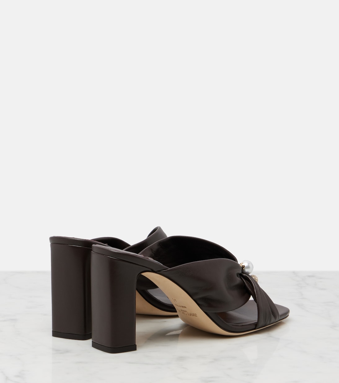 Verzierte Mules Rafi aus Leder | Jimmy Choo