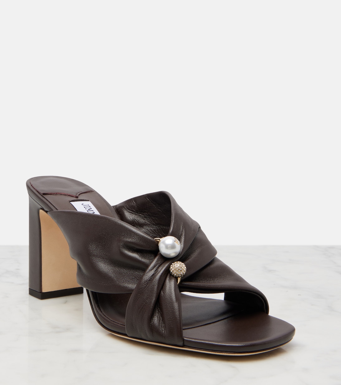 Verzierte Mules Rafi aus Leder | Jimmy Choo