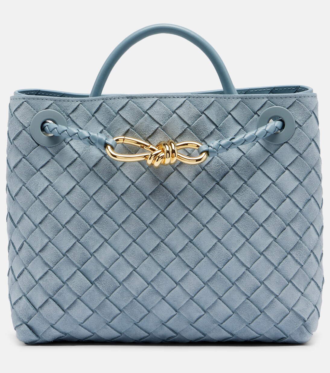 Andiamo Small suede top-handle bag | Bottega Veneta