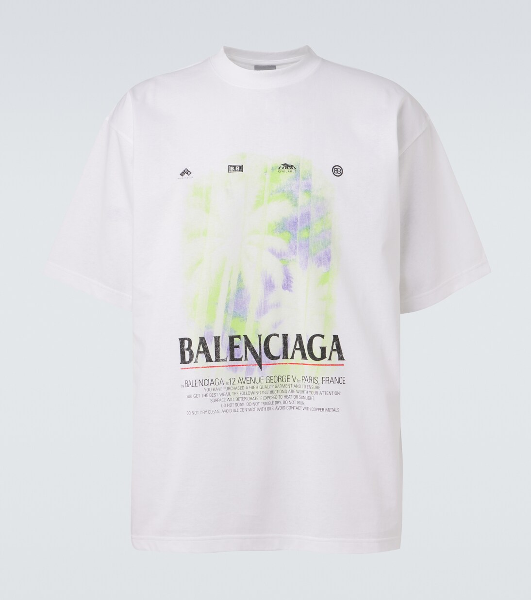 T-shirt en coton imprimé | Balenciaga