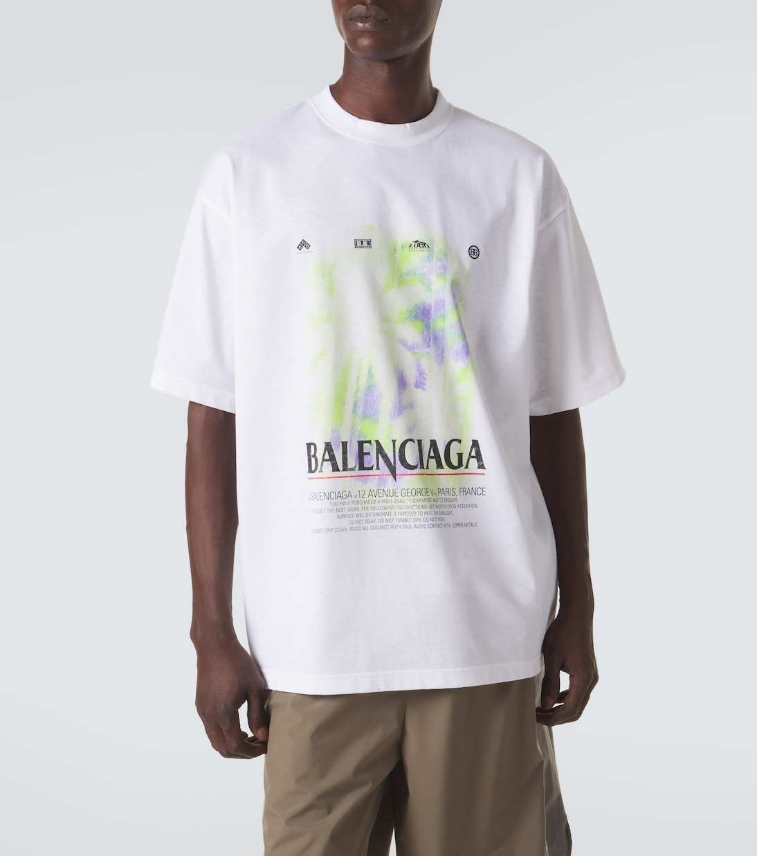 T-shirt en coton imprimé | Balenciaga