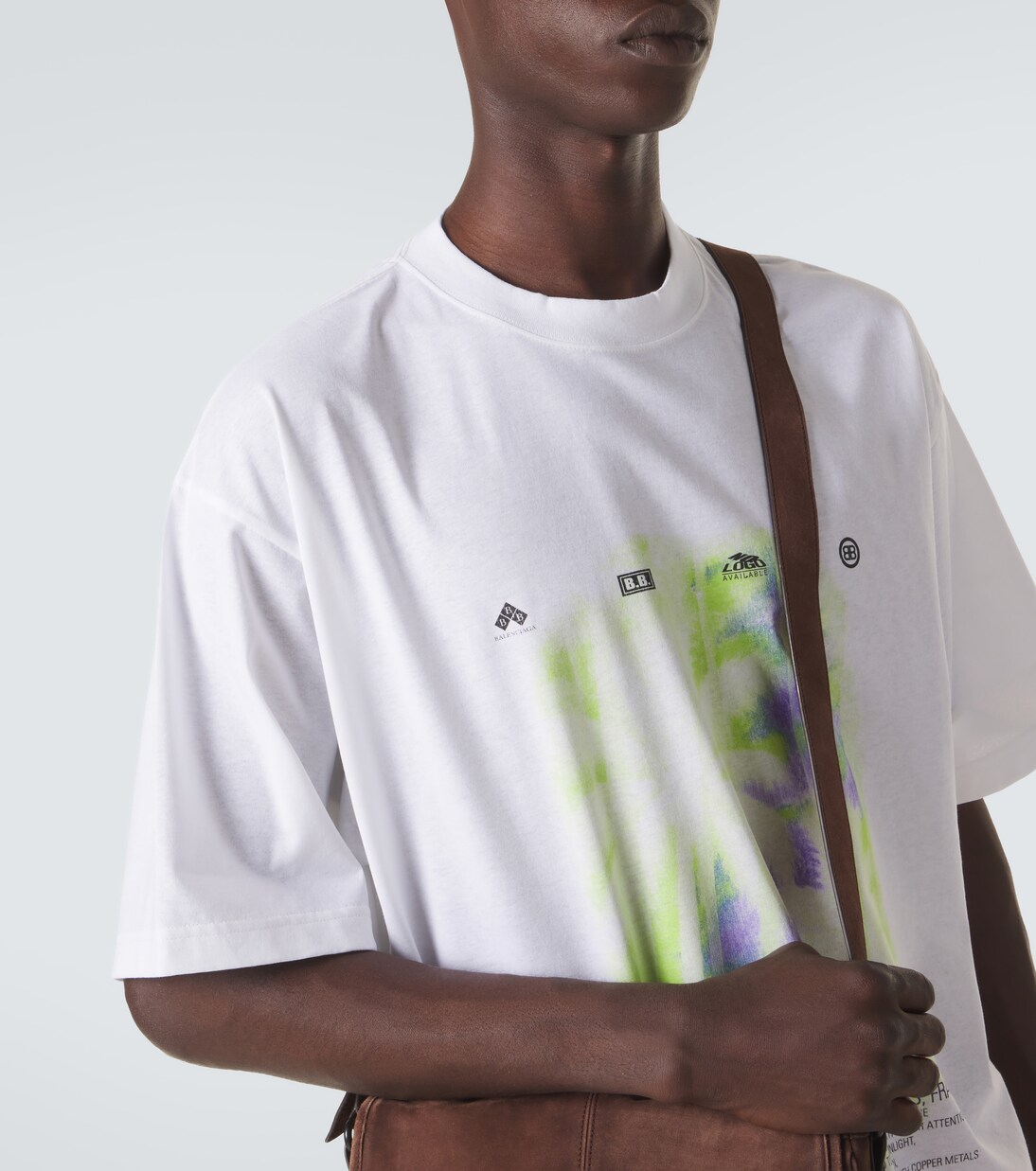 T-shirt en coton imprimé | Balenciaga