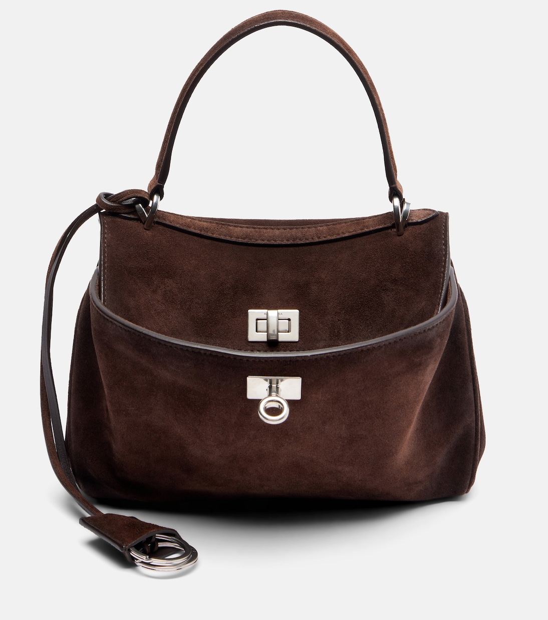 Henkeltasche Rodeo Mini aus Veloursleder | Balenciaga