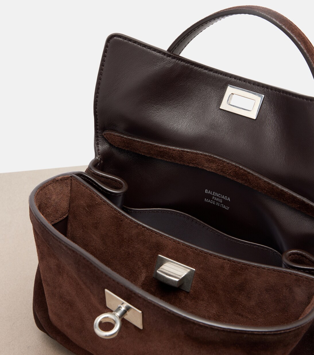 Henkeltasche Rodeo Mini aus Veloursleder | Balenciaga