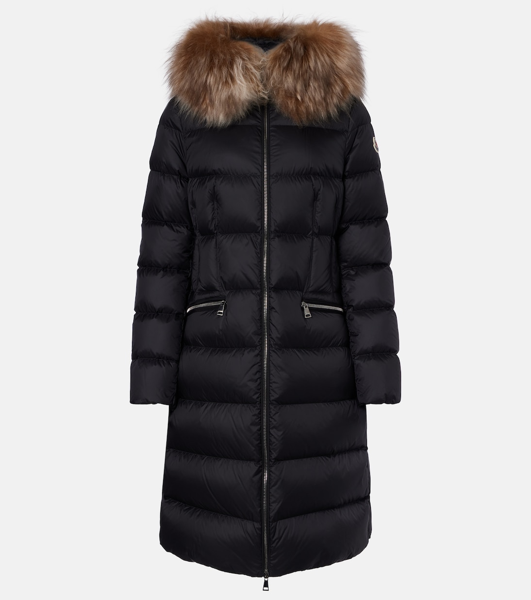 Boedic shearling-trimmed down coat | Moncler