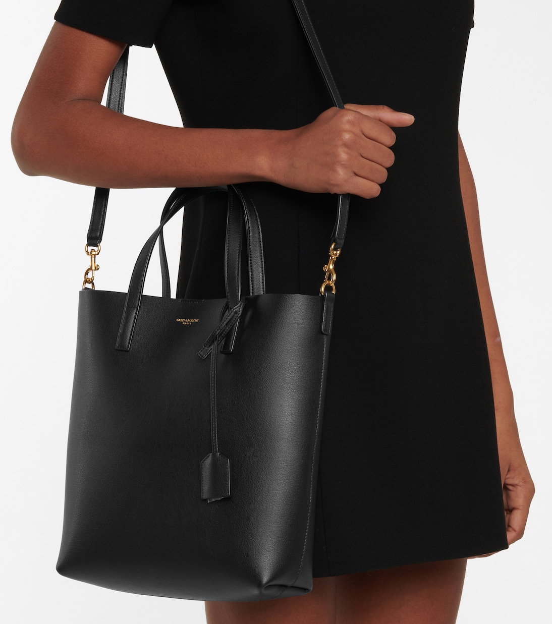 Toy Shopping N/S leather tote bag | Saint Laurent