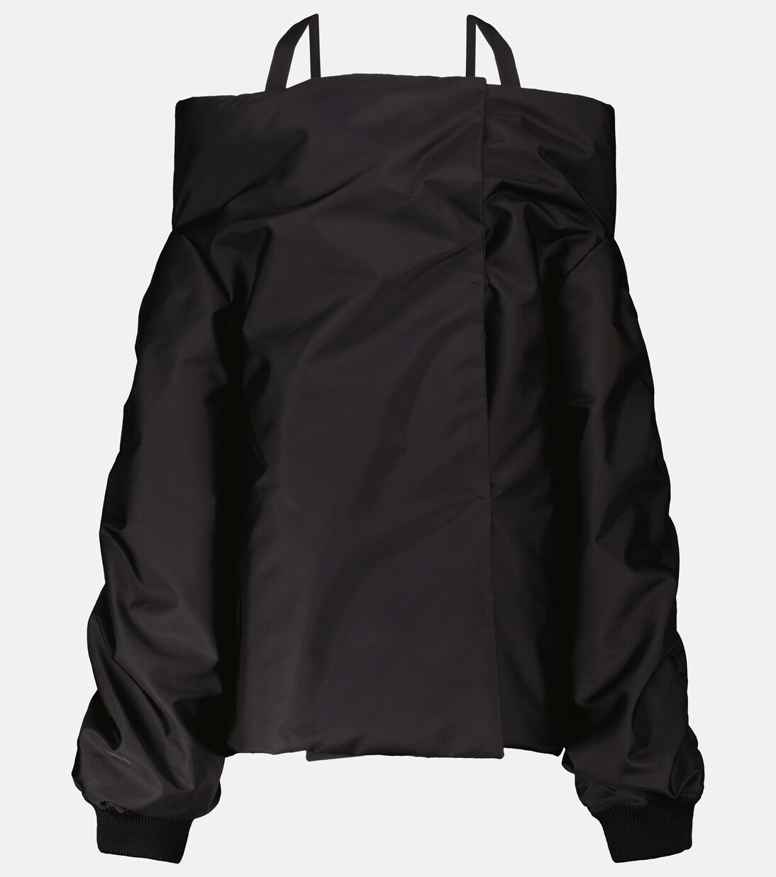 Nylon off-the-shoulder jacket | Prada