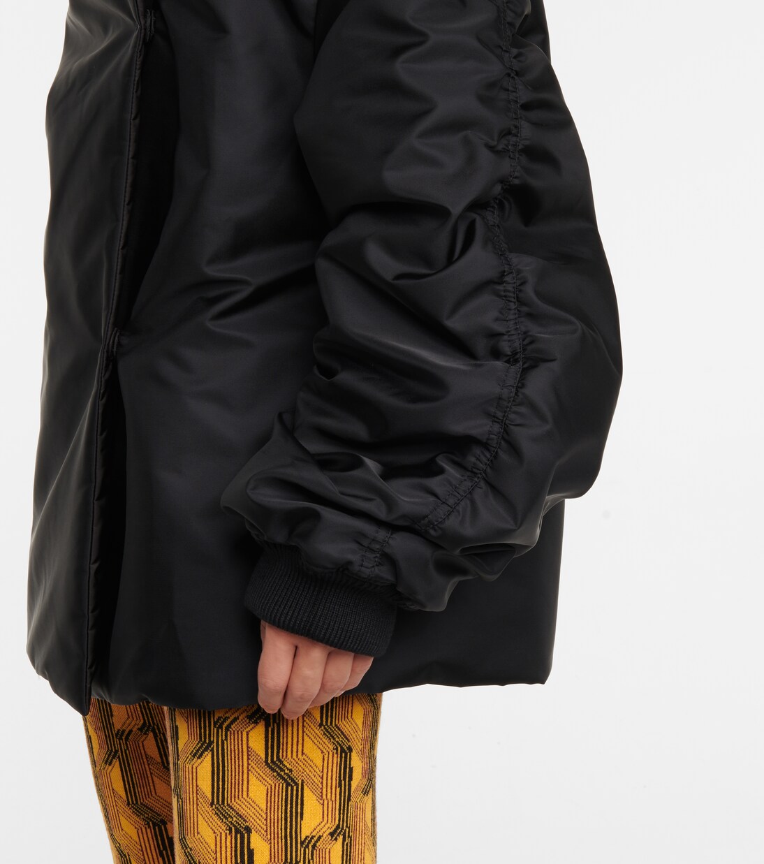 Nylon off-the-shoulder jacket | Prada
