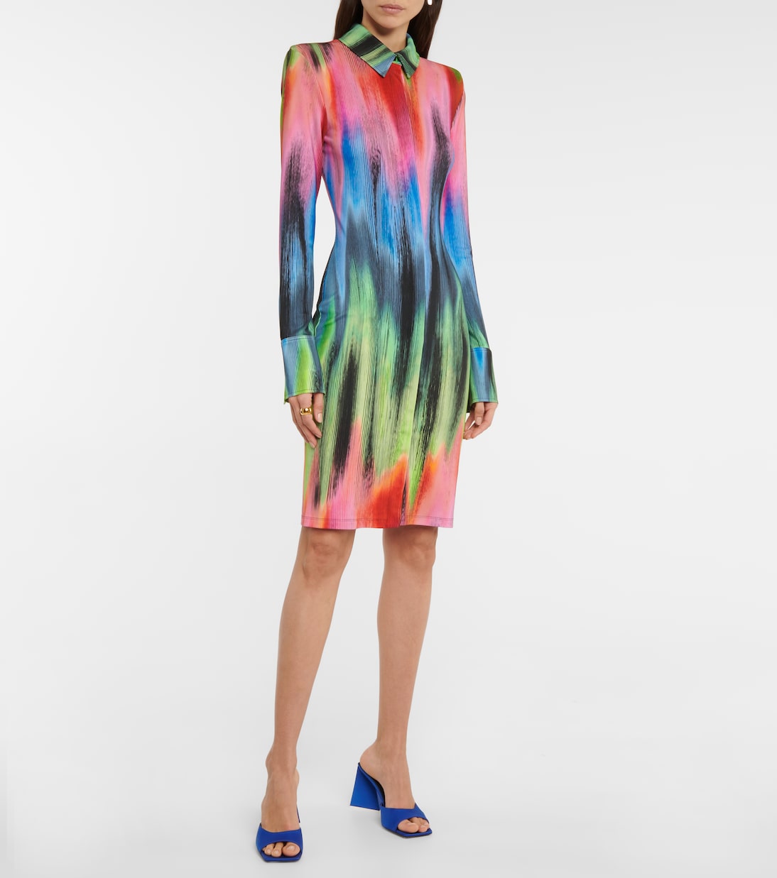 Robe chemise Elton imprimée | The Attico