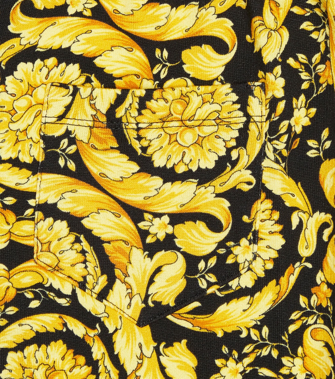Barocco printed cotton shorts | Versace Kids