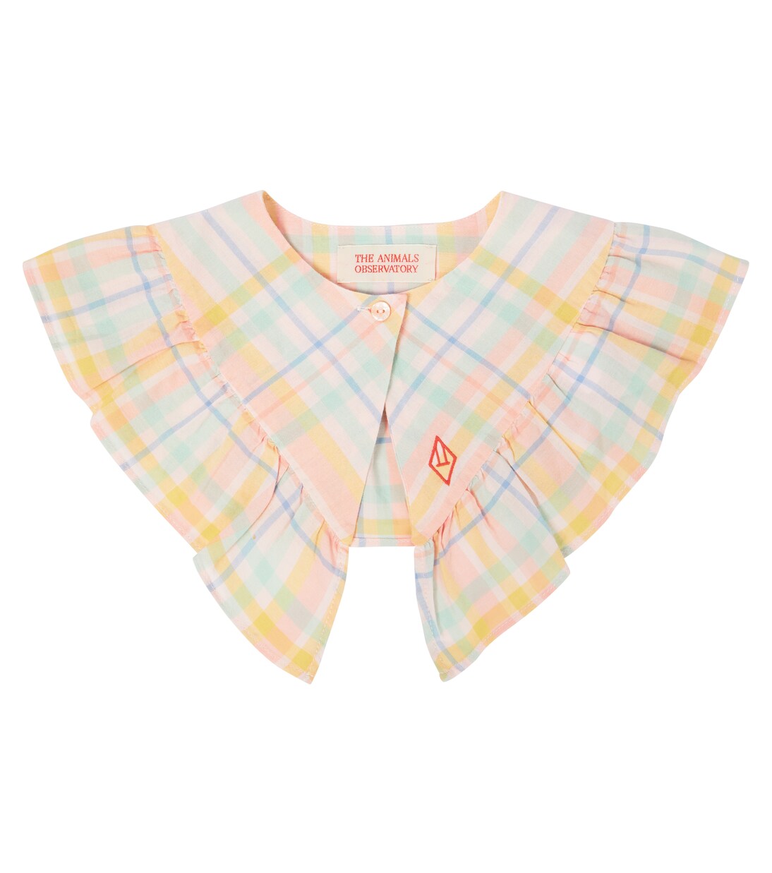 Hawk checked cotton collar | The Animals Observatory