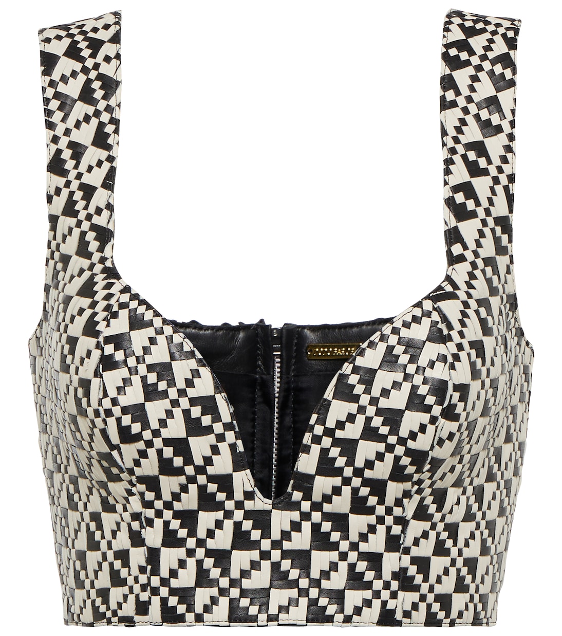 Cropped-Top aus Leder | Dodo Bar Or