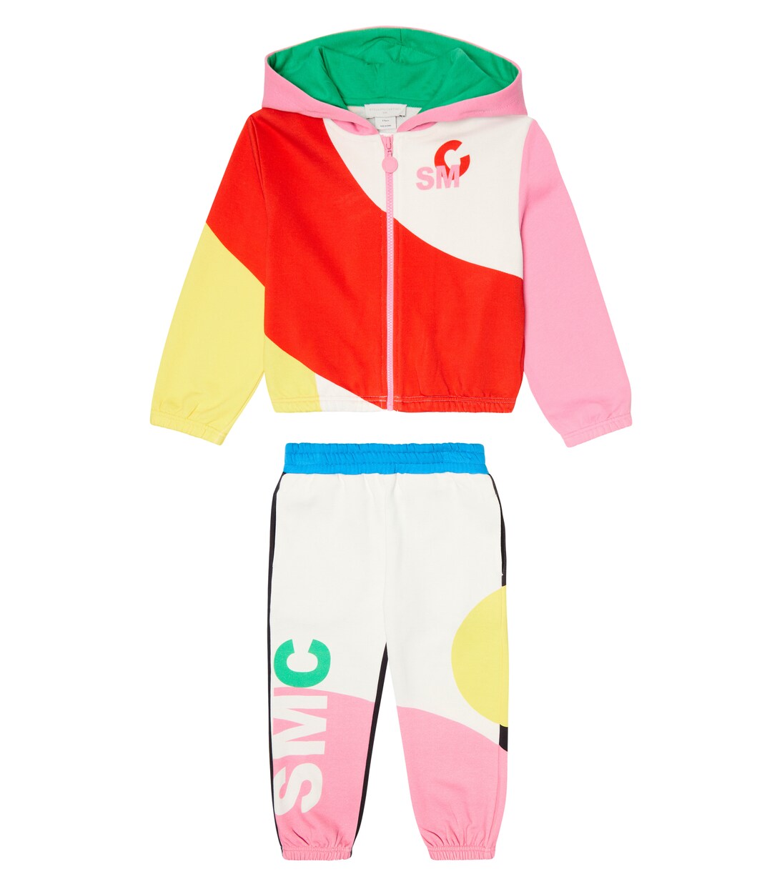 Colorblocked cotton tracksuit | Stella McCartney Kids