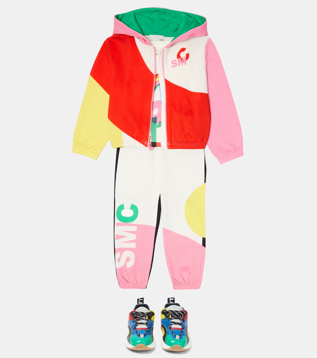 Colorblocked cotton tracksuit | Stella McCartney Kids