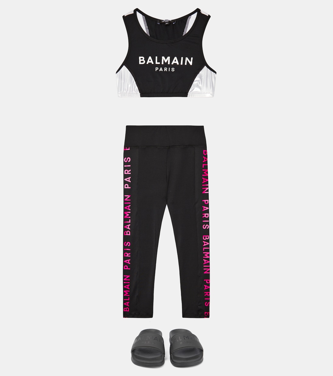 Logo printed leggings | Balmain Kids