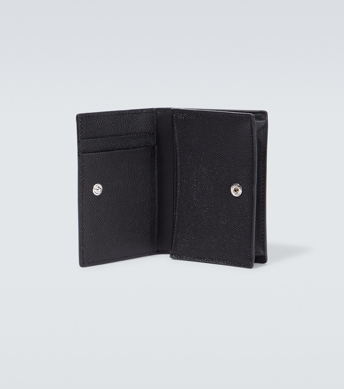 Logo leather card case | Saint Laurent