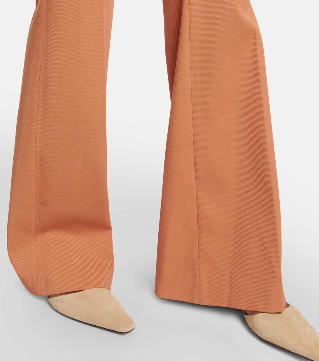 Pantalon évasé Aveline en laine mélangée | Joseph