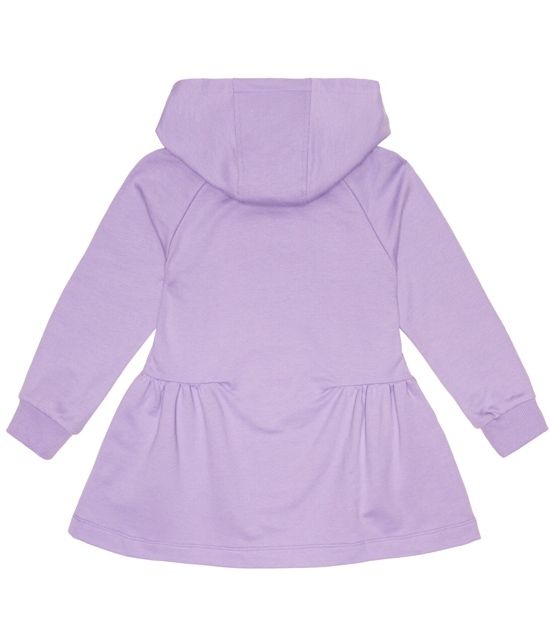 Logo cotton hoodie dress | Versace Kids