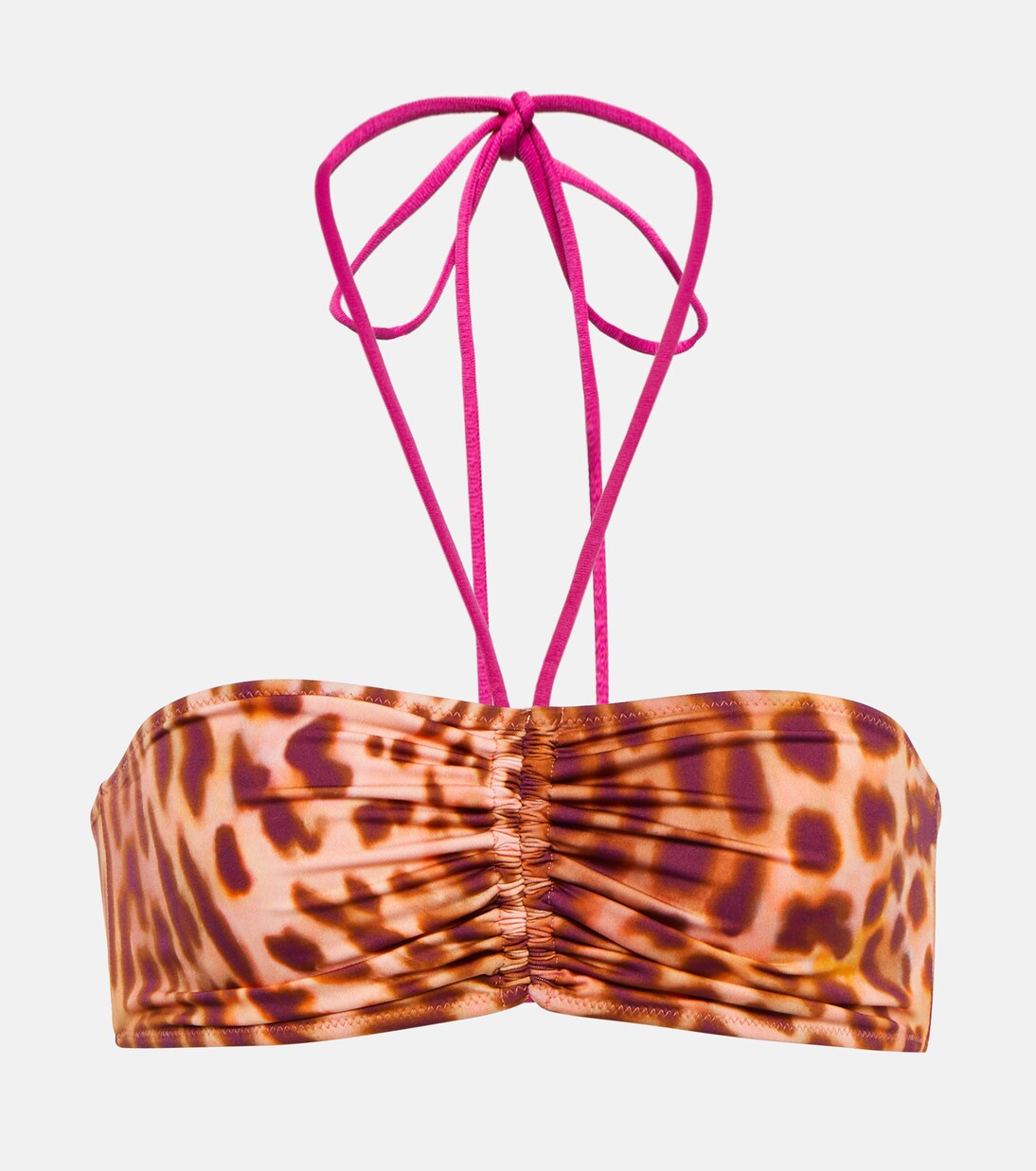 Haut de bikini bandeau à motif léopard | Stella McCartney