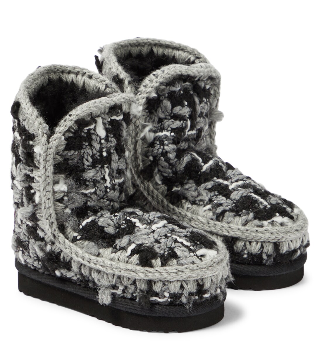 Tartan wool boots | Mou Kids