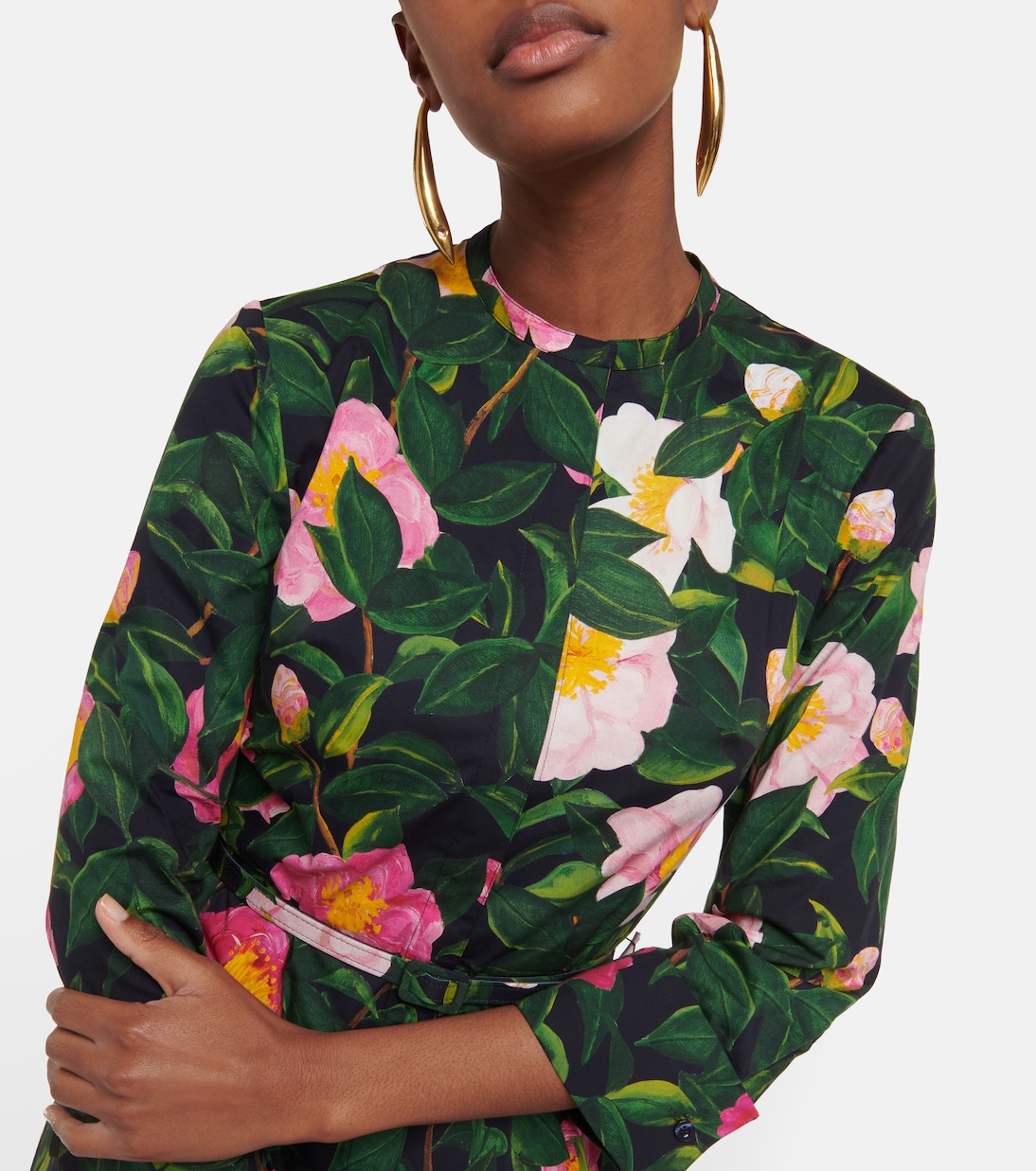 Hemdblusenkleid aus einem Baumwollgemisch | Oscar de la Renta