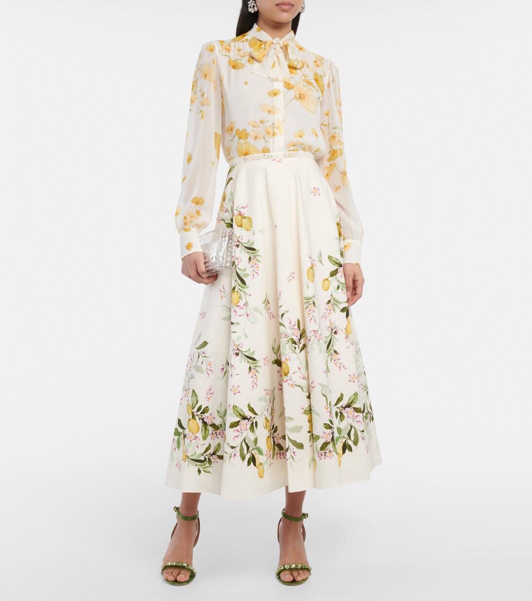 Blouse imprimée en soie | Giambattista Valli