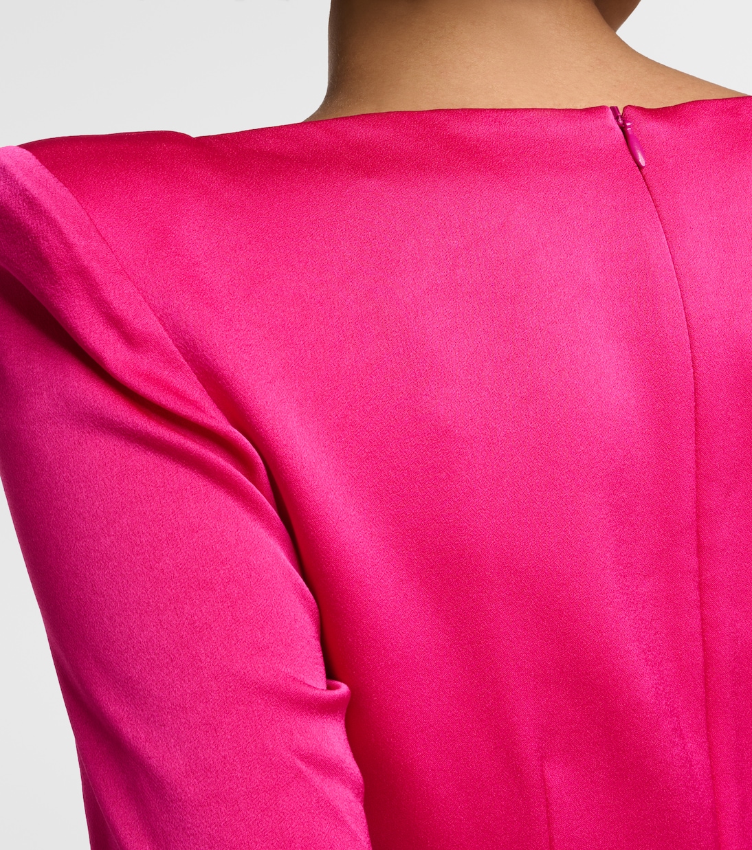 Crêpe satin midi dress | Alex Perry