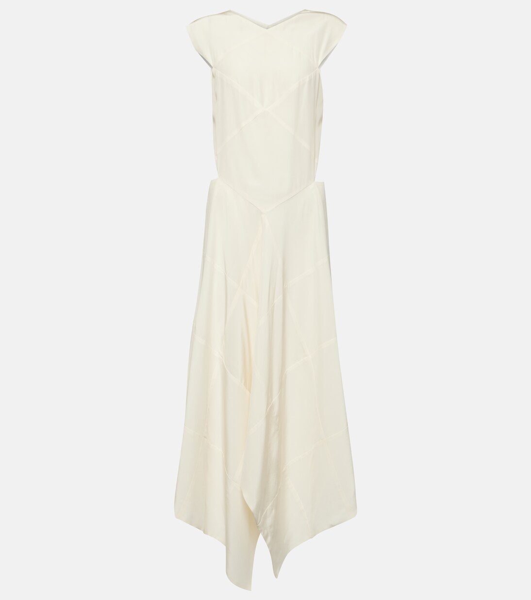 Robe midi Danube en crêpe de soie | Joseph