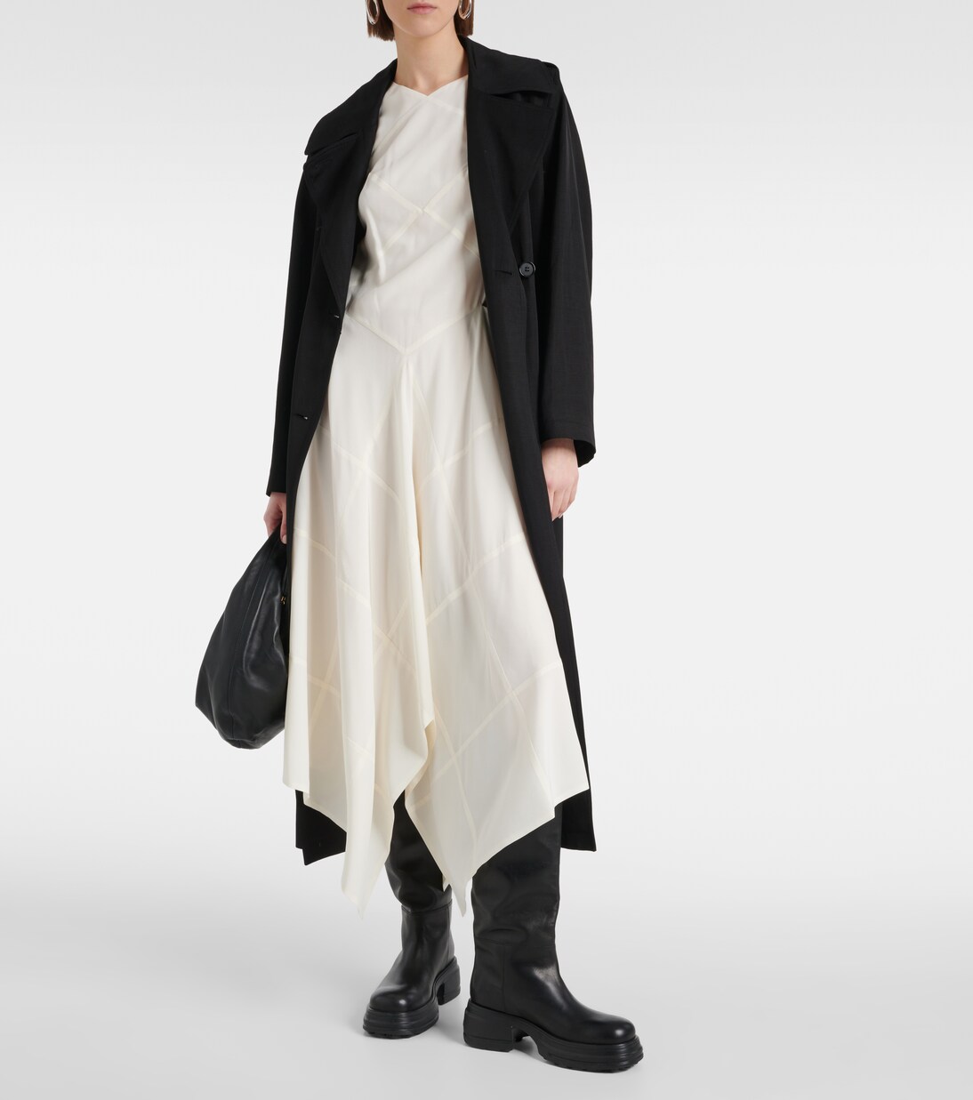 Robe midi Danube en crêpe de soie | Joseph